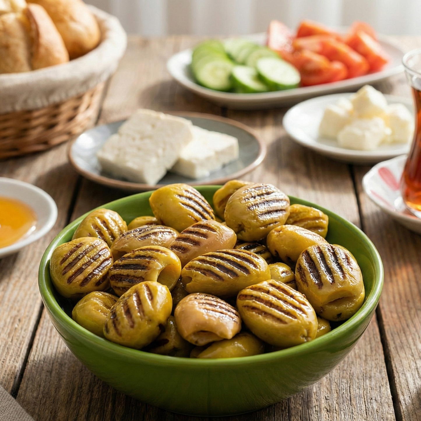 Marine Edilmiş Izgara Yeşil Zeytin